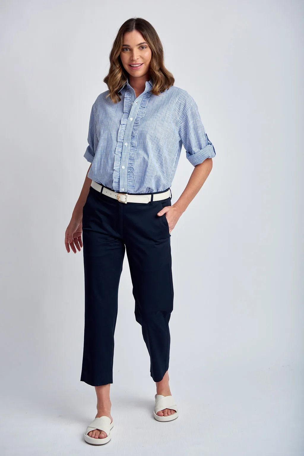 Cropped Pant Navy