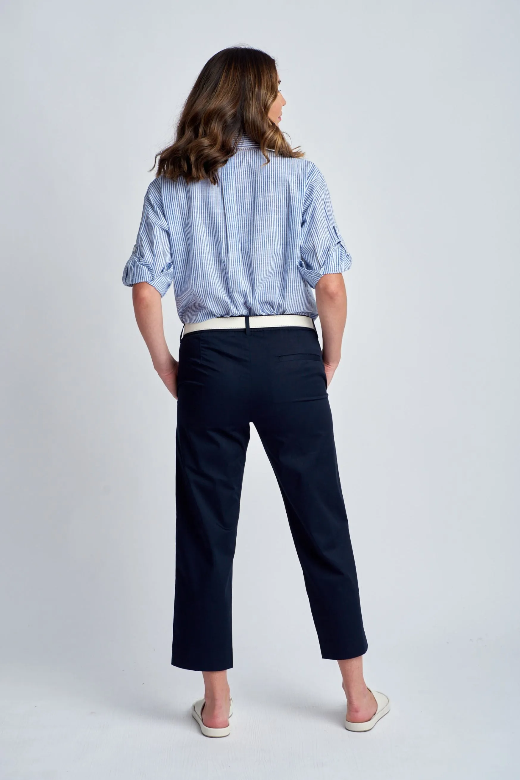 Cropped Pant Navy