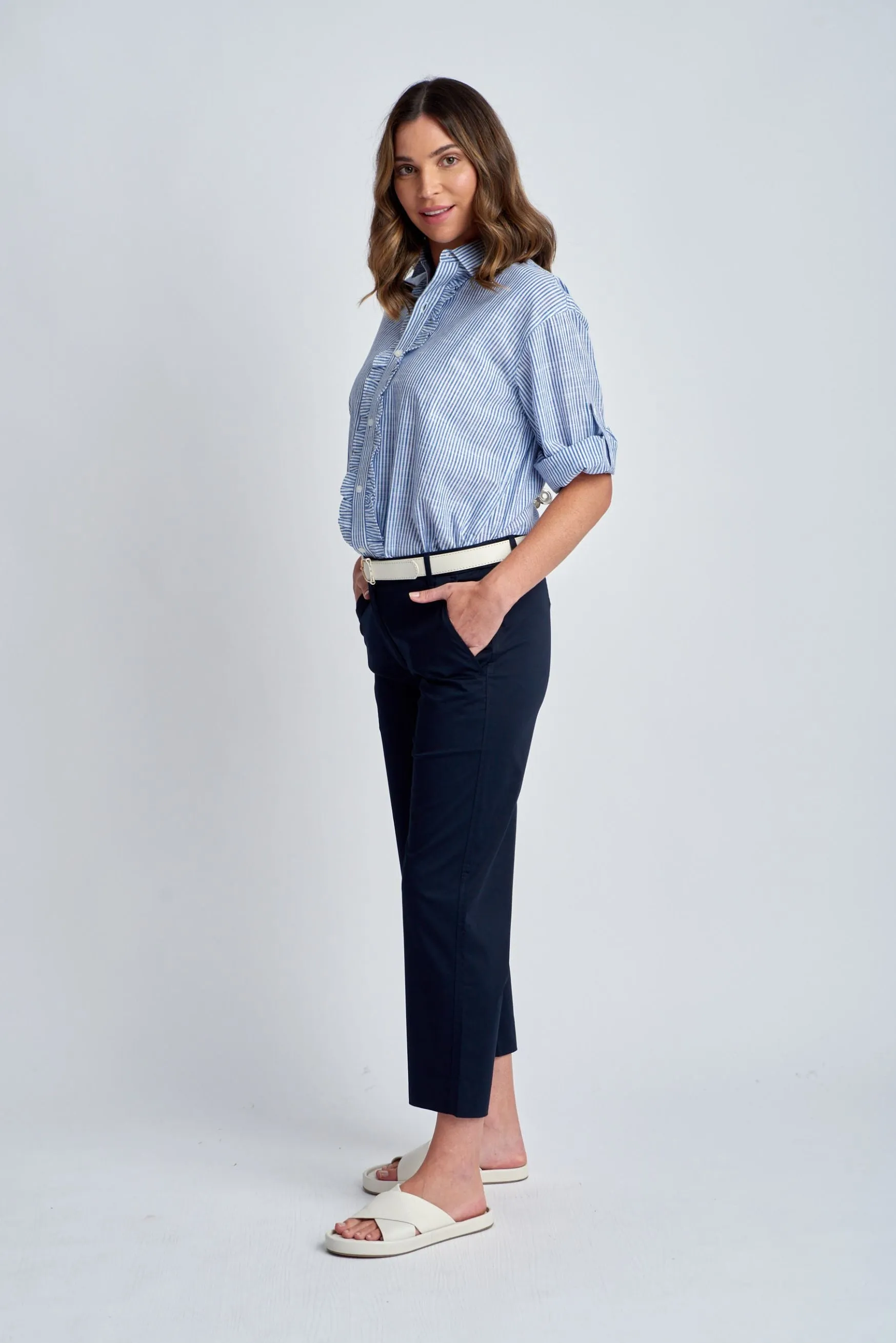 Cropped Pant Navy