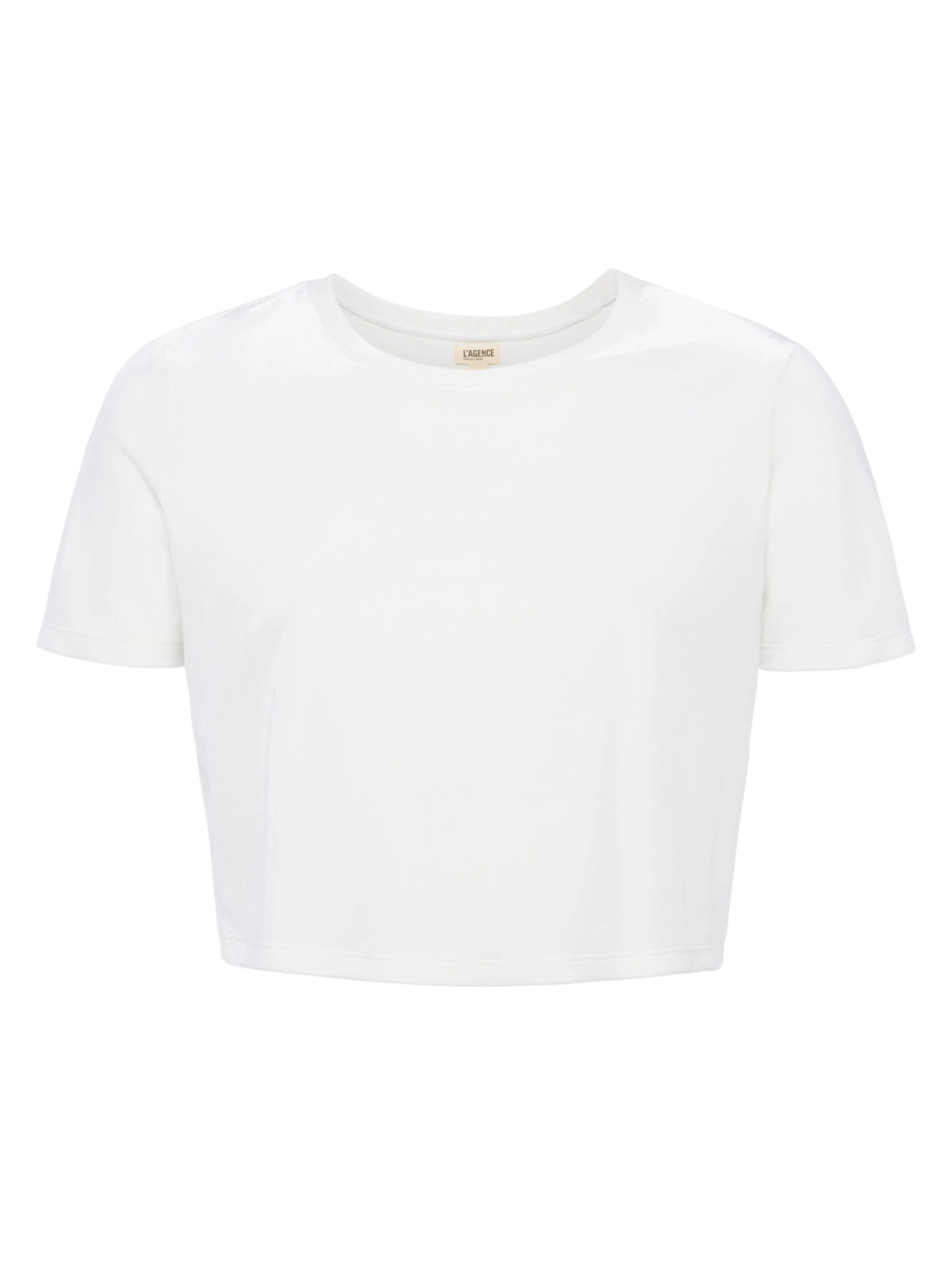 Donna Cropped Velvet Tee