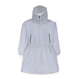 GREY ANORAK LONG RAINCOAT