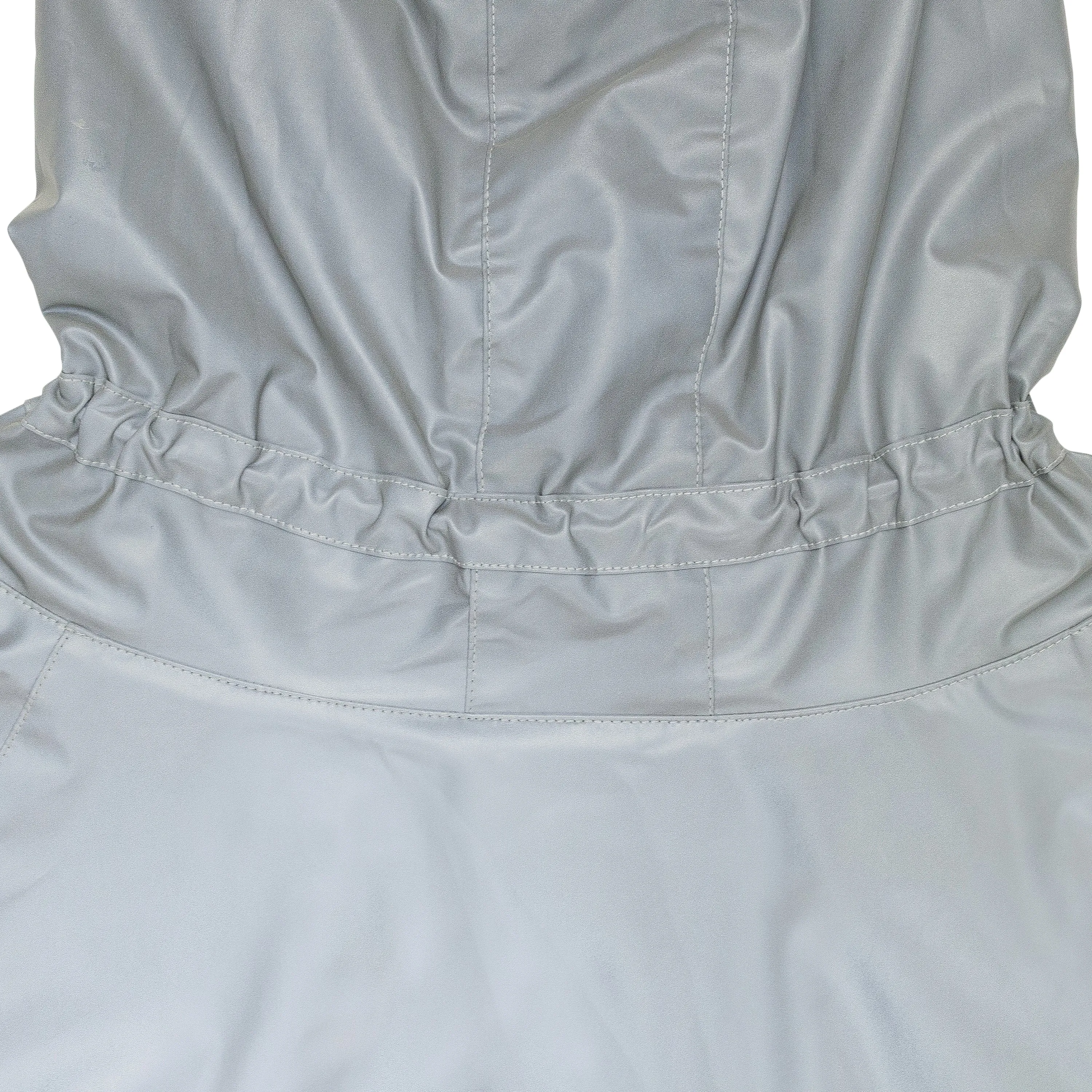 GREY ANORAK LONG RAINCOAT