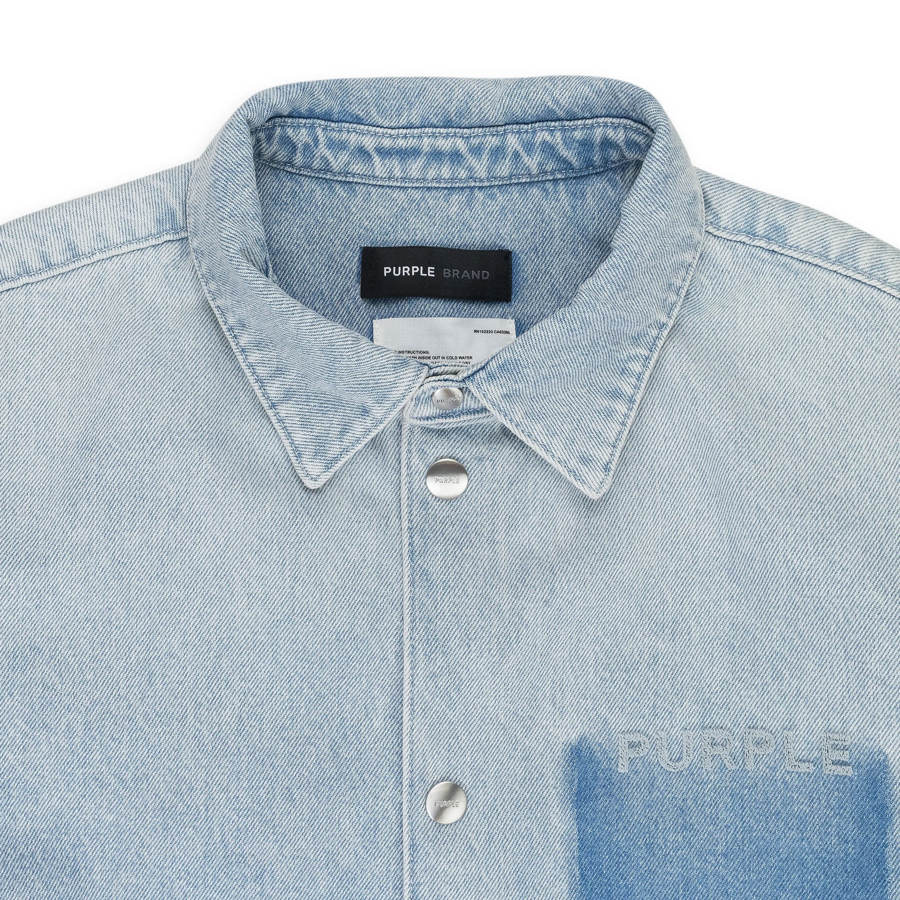 LS SNAP SHIRT JACKET Indigo DENIM JACKETS