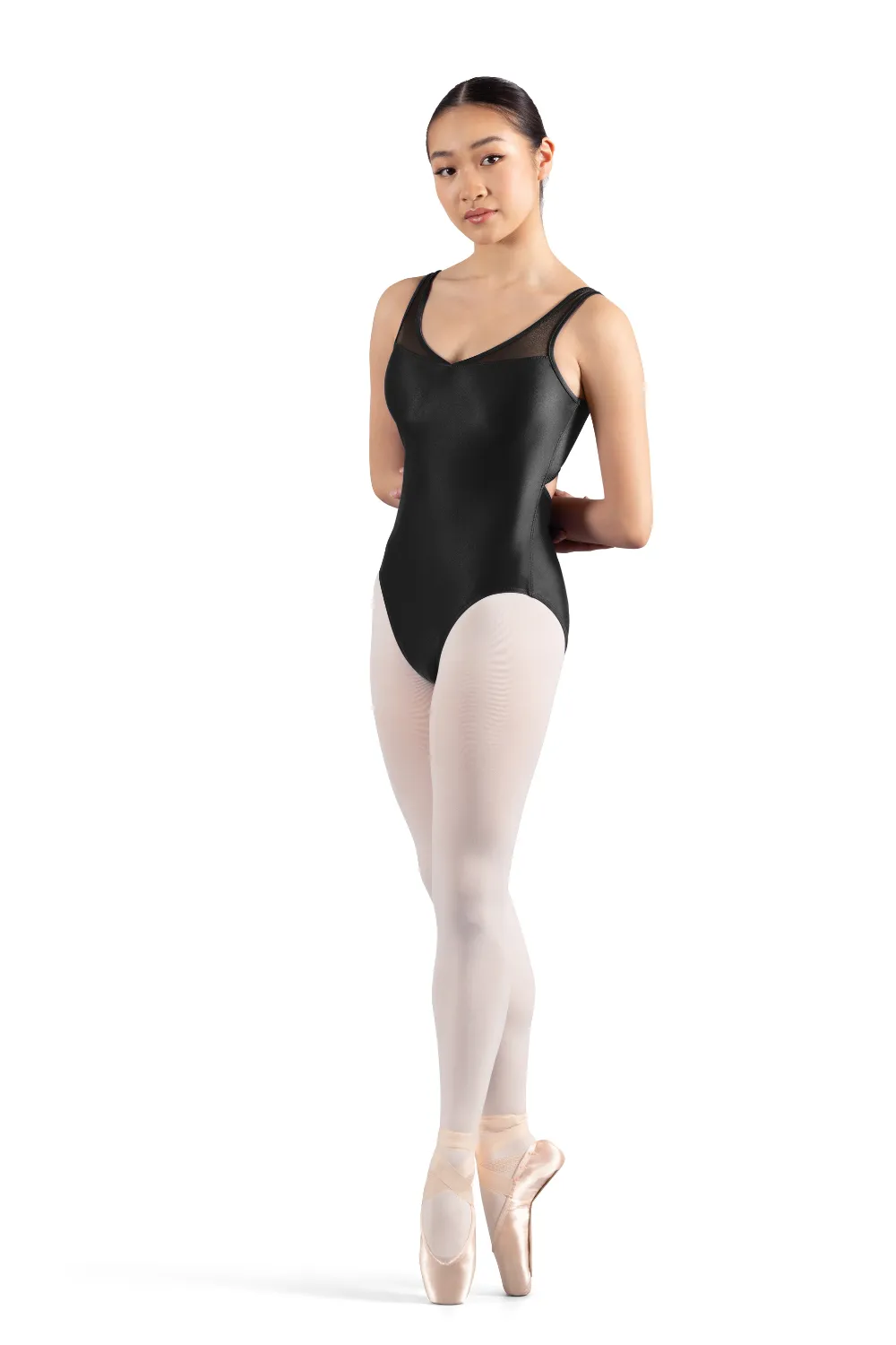 MIRELLA M3119LM WOMEN V-NECK TANK LEOTARD