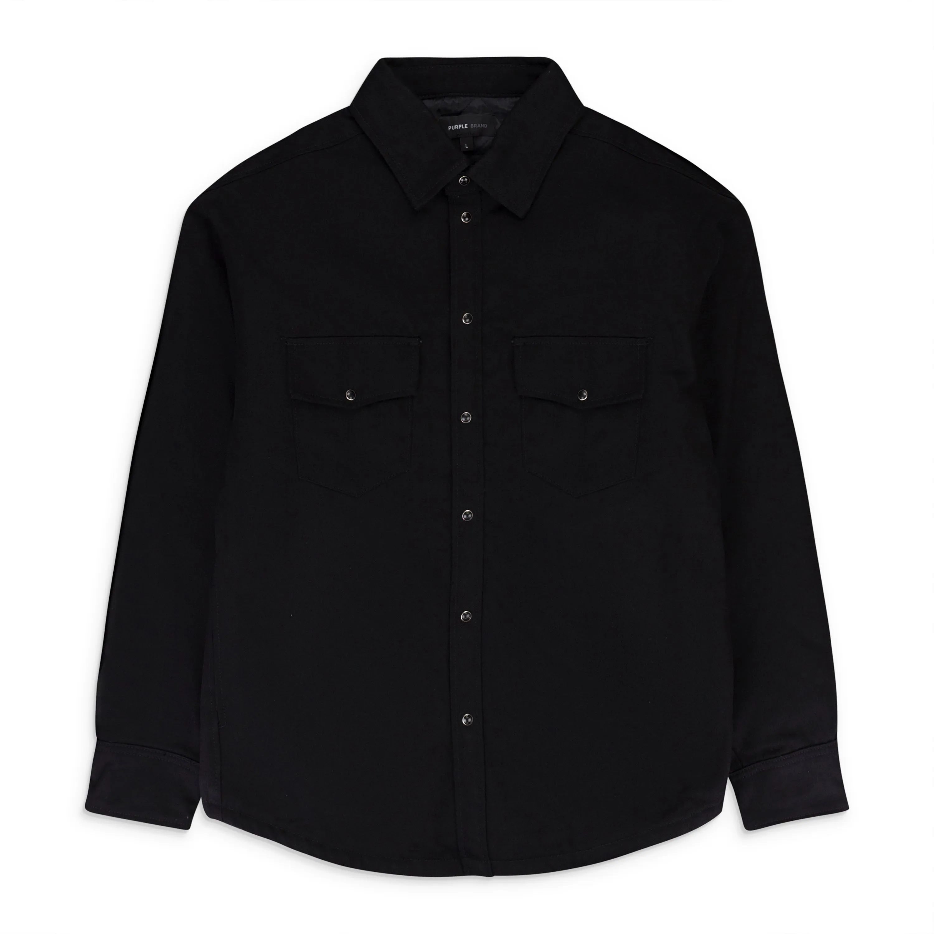 PADDED WESTERN JACKET BLACK DENIM JACKETS