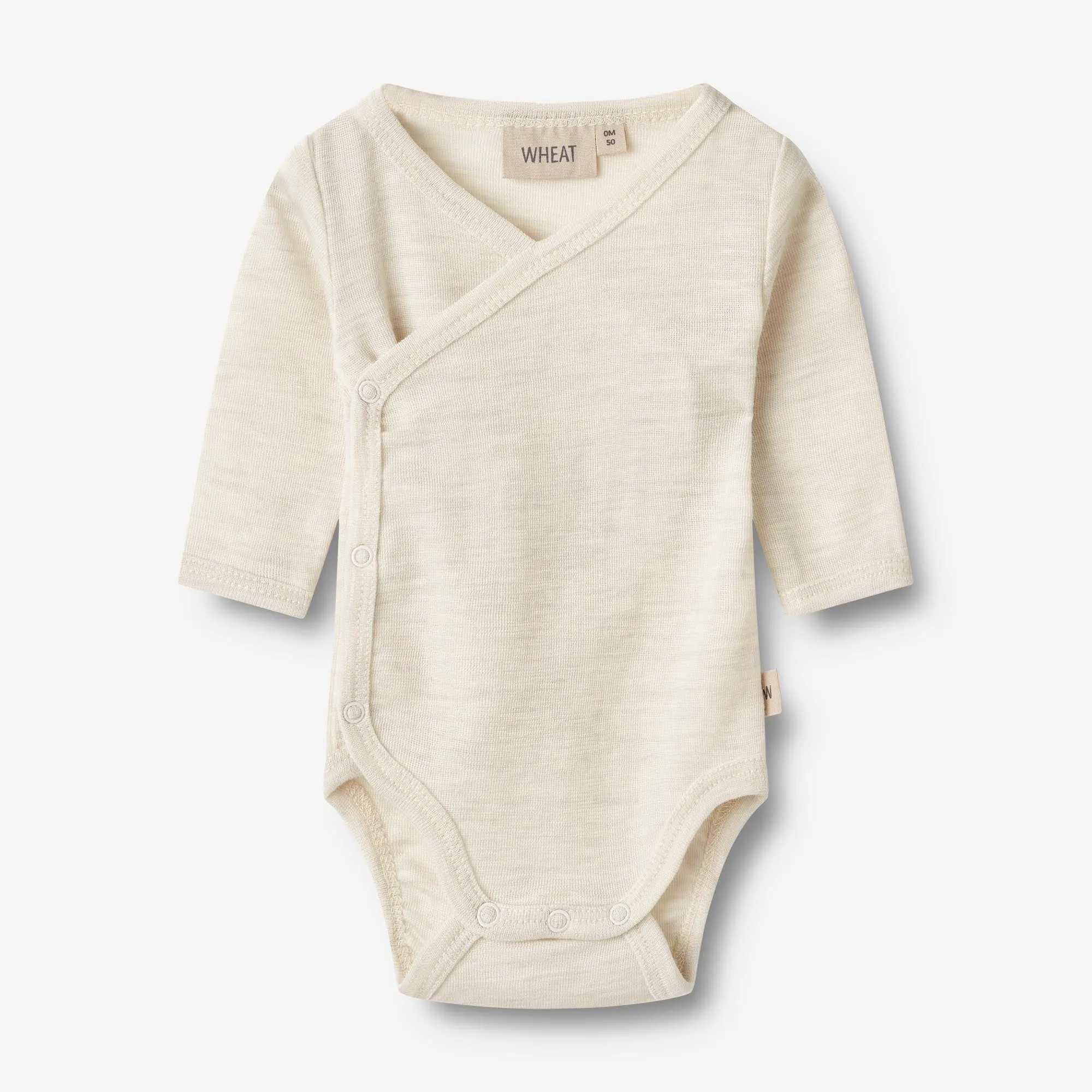 Wool Body L/S Willow - eggshell melange