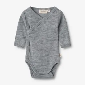 Wool Body L/S Willow - melange grey