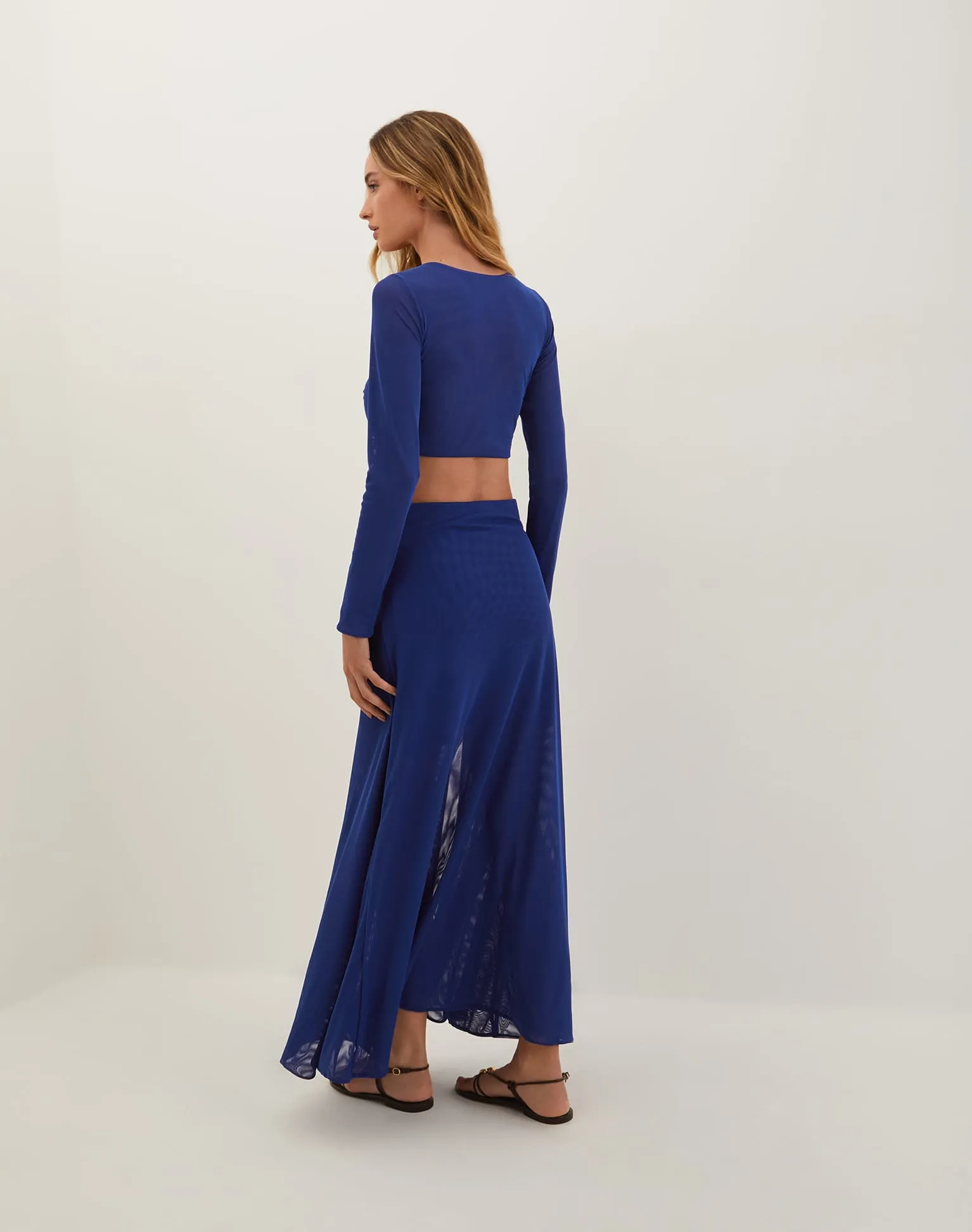 Yarin Cropped Top - Sapphire
